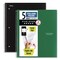 Five Star 11 x 8.5 Sheets 5-Subject Medium/College Rule Wirebound Notebook - Assorted Cover Colors (2/Pack)